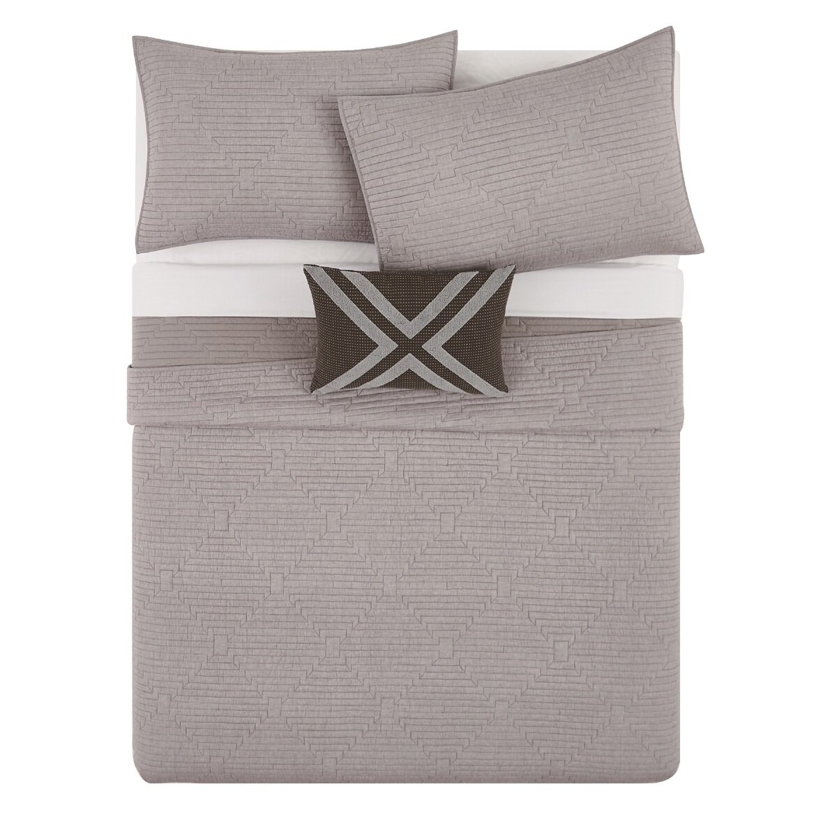 フレイ キルト 4ピースセット クイーンサイズ レイシャンブレー Costco Japan