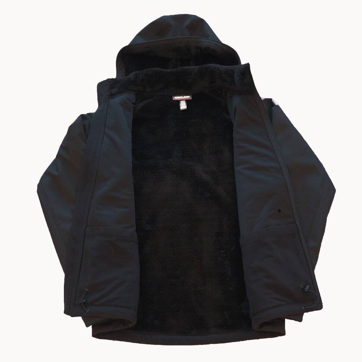 カークランドシグネチャー メンズ ソフトシェルジャケット ブラック S