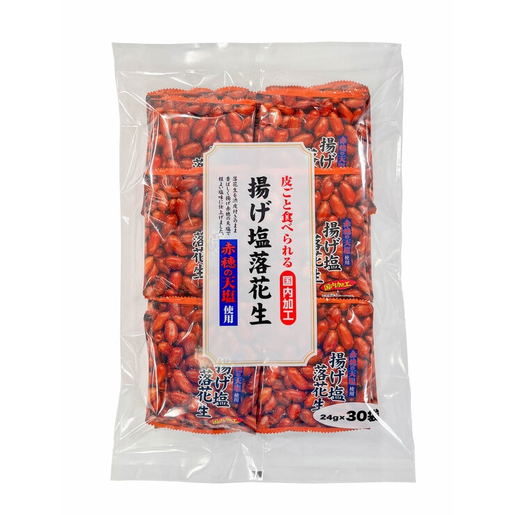 千年屋 揚げ塩落花生 24g x 30袋 千年屋 揚げ塩落花生 24g x 30袋