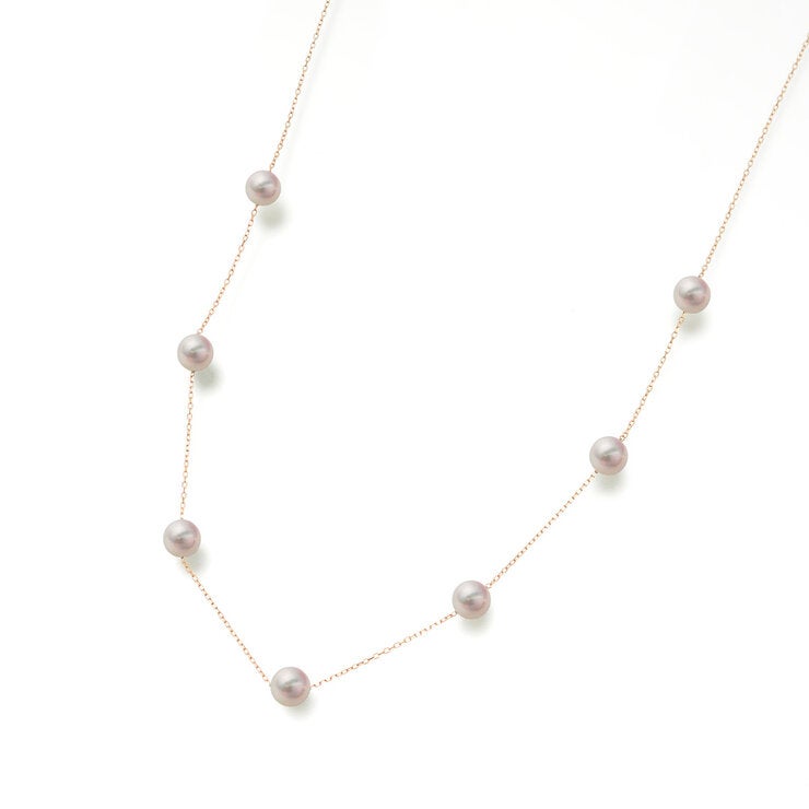 18K ピンクゴールド あこやパール ネックレス 50㎝ 18K ピンクゴールド あこやパール ネックレス 50㎝