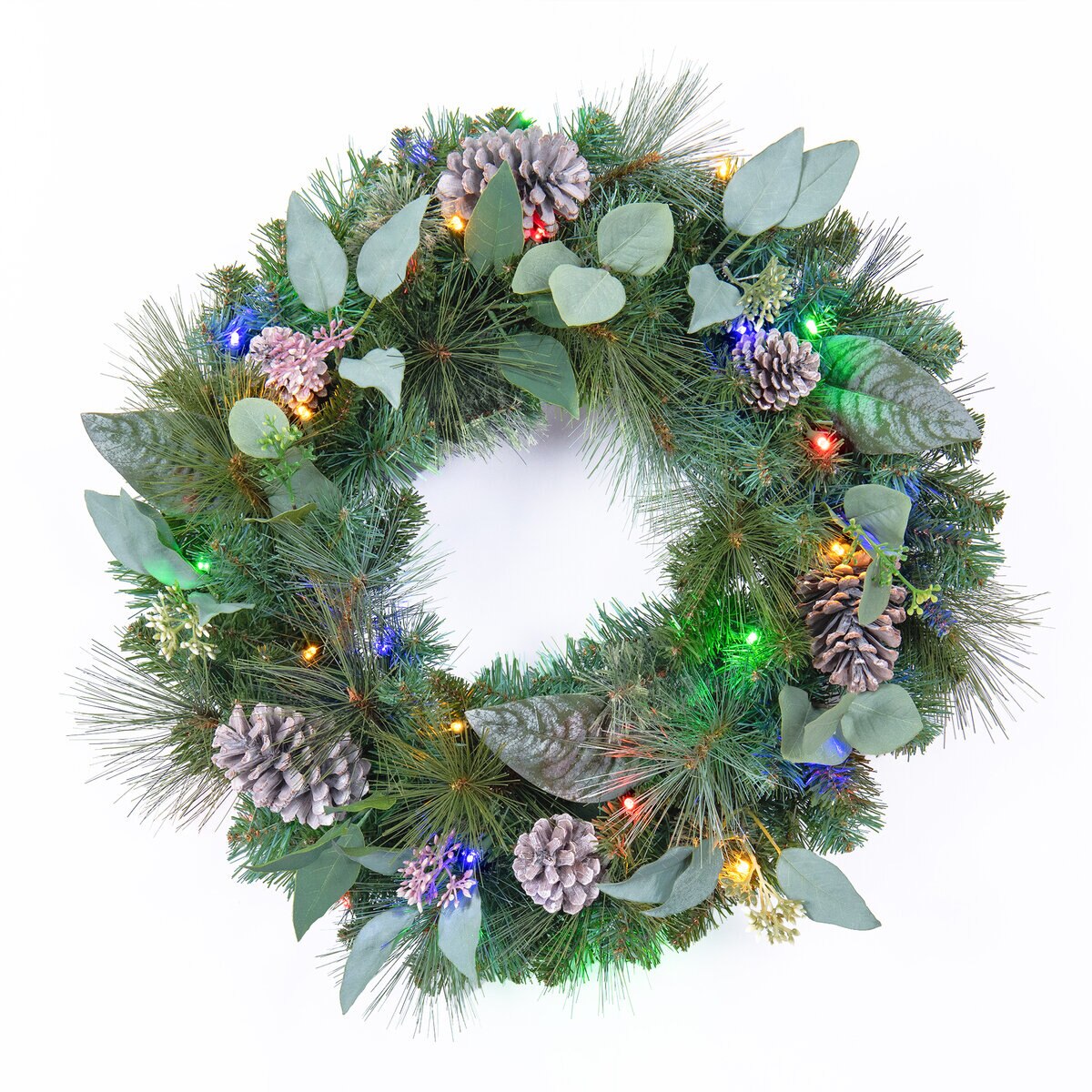 クリスマス ライト付き グリーンリース 直径約61センチ Costco Japan