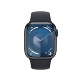 Apple Watch Series 9（GPSモデル）- 41mmミッドナイトアルミニウムケースとミッドナイトスポーツバンド - S/M
