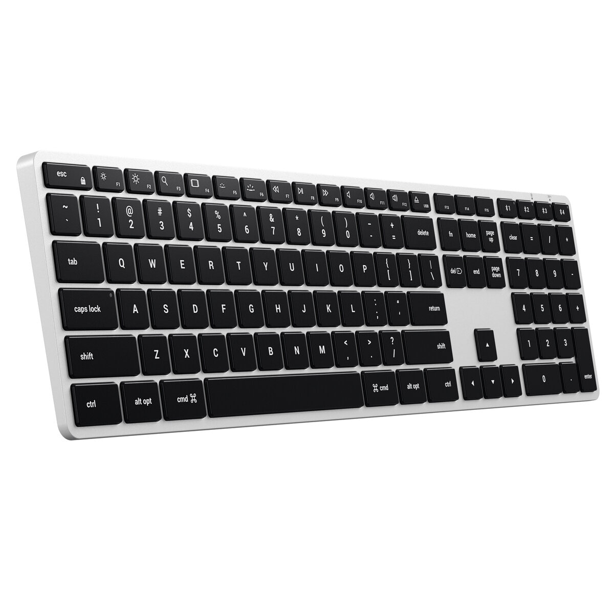 Satechi キーボード (iPadOS/iOS/Mac向け) 英語配列 テンキー有り シルバー