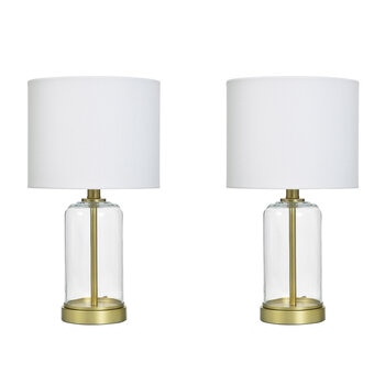 STYLE CRAFT ガラステーブルランプ 2個セット