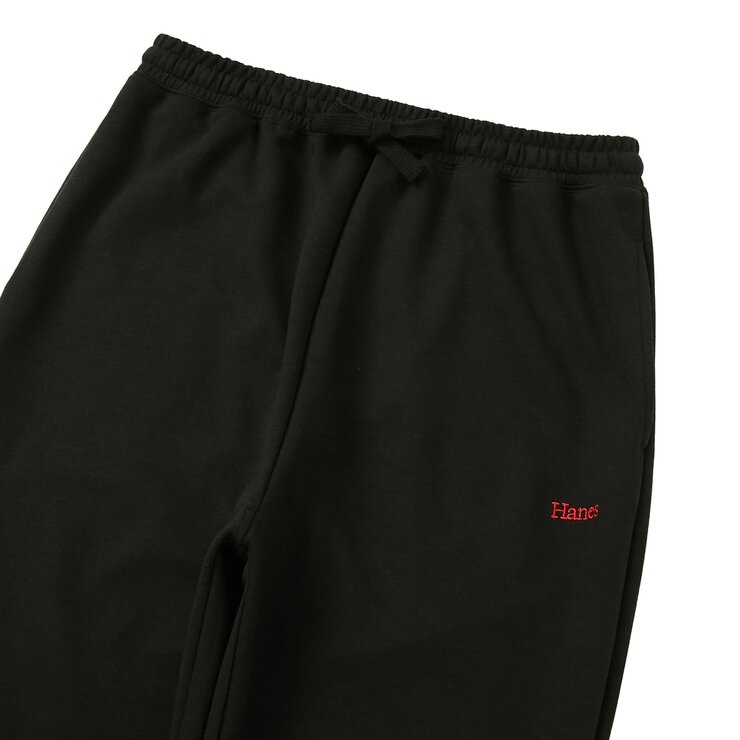 ヘインズ メンズ ニット パンツ ブラック L ヘインズ メンズ ニット パンツ ブラック L