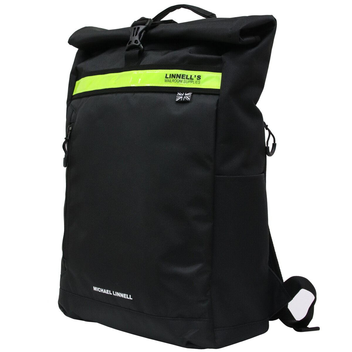 マイケルリンネル ロールトップバックパック ML-035 ブラック/イエロー