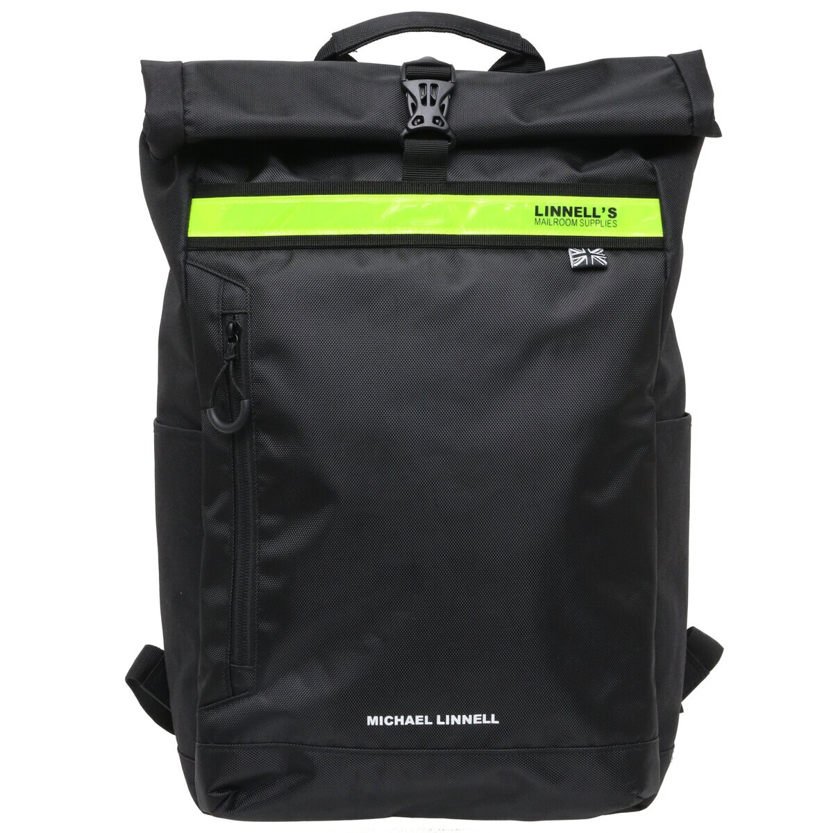 マイケルリンネル ロールトップバックパック ML-035 ブラック/イエロー