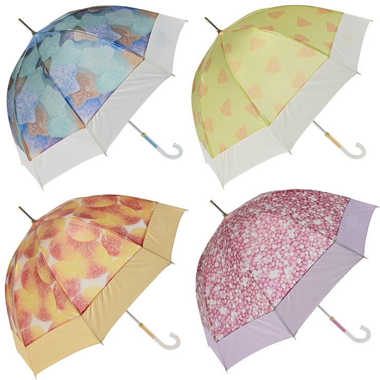 assa 雨傘長傘 CAL60 お菓子 透明