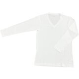 ミズノ メンズ Vネック ロングTシャツ 2枚組 ホワイト XL