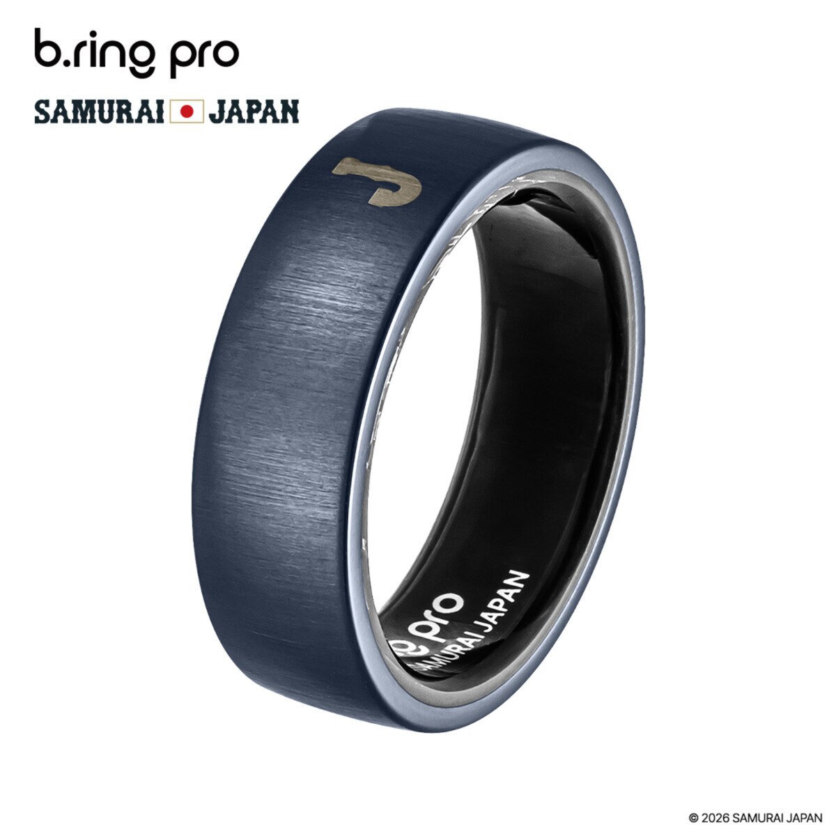【9号】ブリング Pro 侍ジャパン × b.ring コラボ スマートリング BP095 SBLRNG