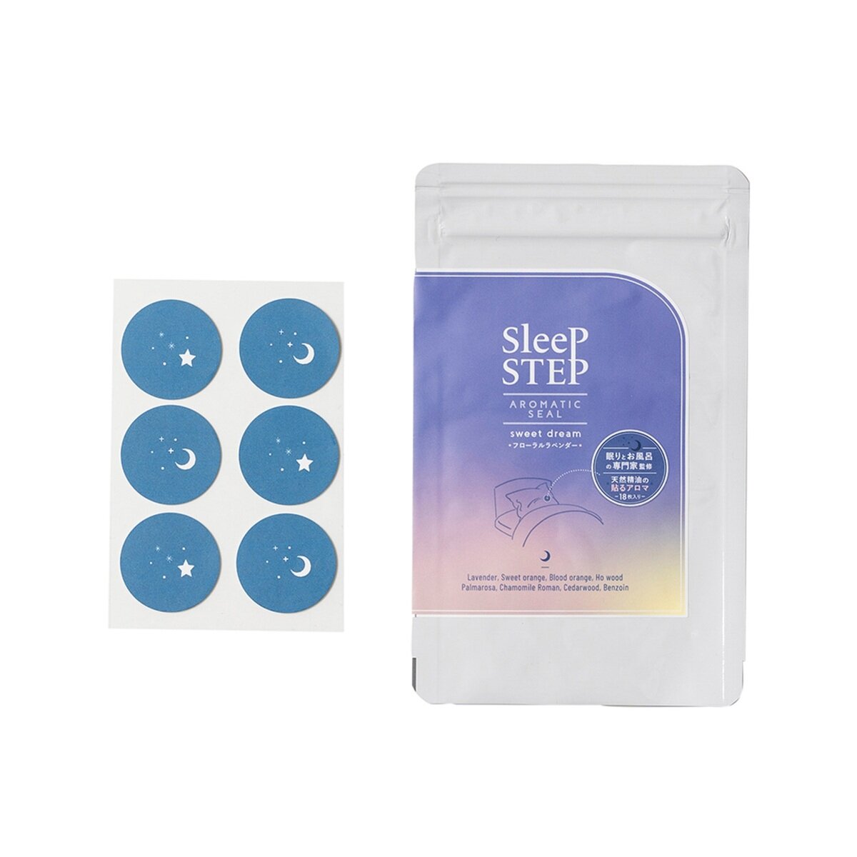 SLEEP STEP アロマティックシール スイートドリーム 3袋 x 18枚入