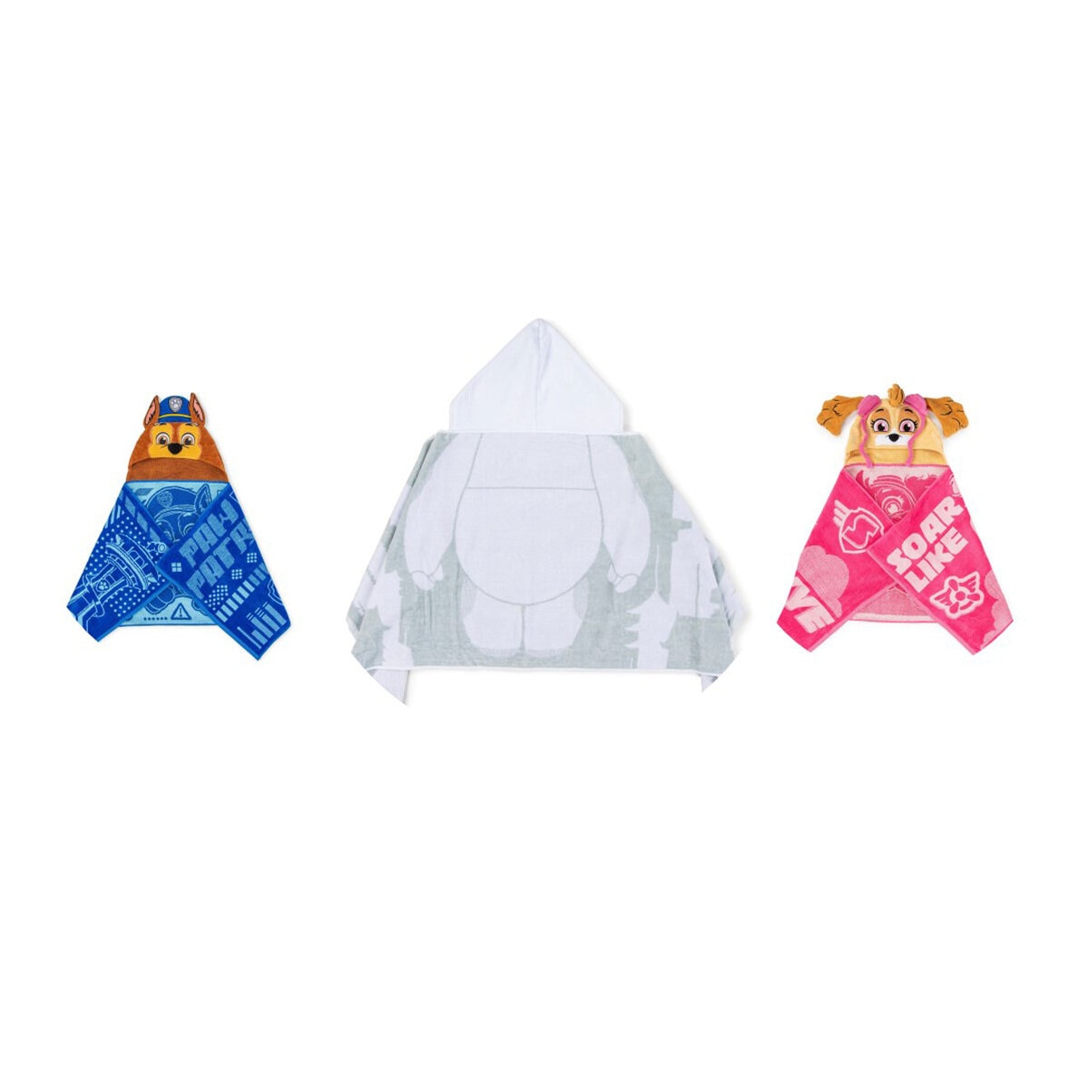 キャラクター フード付き タオル 約58cm x 約129cm