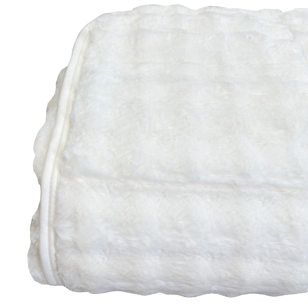 西川 ファータッチ もこもこ敷パッド シングル アイボリー