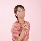 アイリスオーヤマ デイリーフィットマスク ピンク 男女兼用 Sサイズ 100枚　コストコオリジナルパッケージ