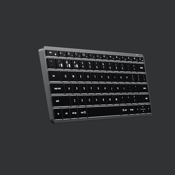 Satechi キーボード (iPadOS/iOS/Mac向け) 英語配列　テンキー無し　スペースグレー