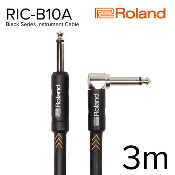ローランド 楽器用ケーブル Blackシリーズ 3m 片L字型 RIC-B10A