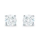 18K ホワイトゴールド 0.23カラット ダイヤモンド スタッドピアス