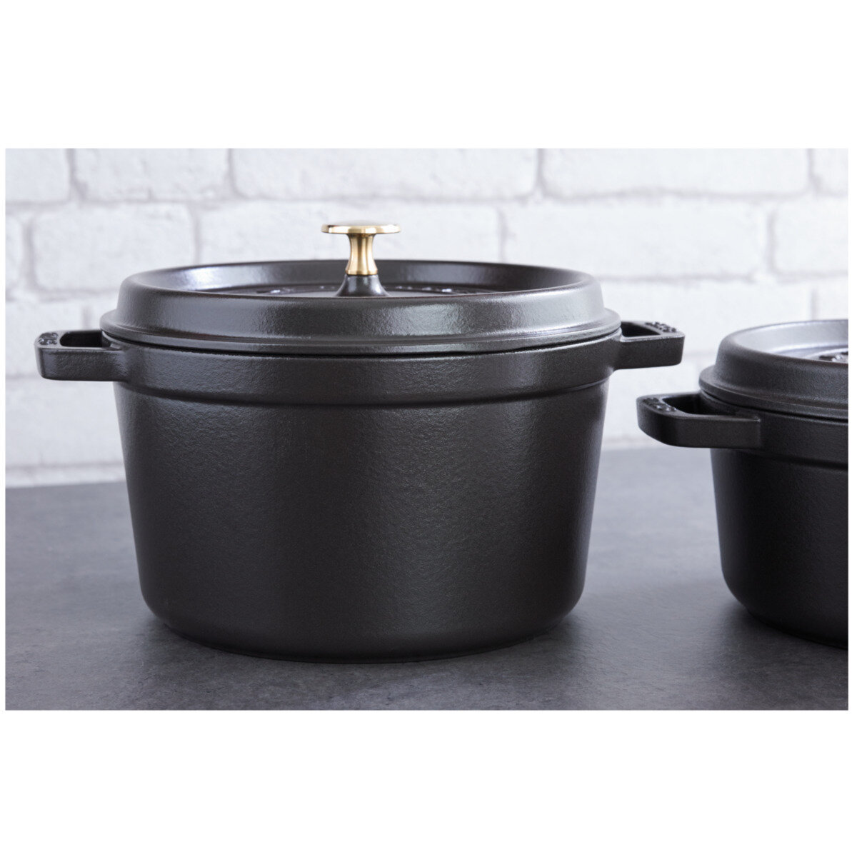 ストウブ グランドココット 24 cm ブラック