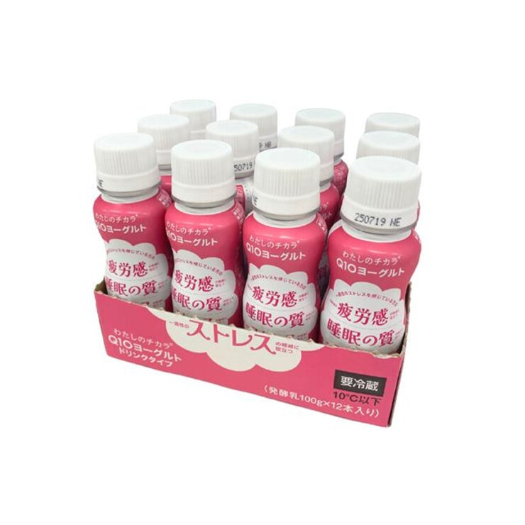 わたしのチカラ Q10ヨーグルト ドリンクタイプ 100g x 12