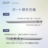 ACER ノートPC/Swift Lite/16.0インチ/Core Ultra5 115U/メモリ 16GB/SSD 512GB/ライトシルバー/SFL16-51M-F56Y