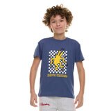 キース ヘリング キッズ 半袖 Tシャツ 3枚組 チャコール/ストライプ/フェイドネイビー XXL