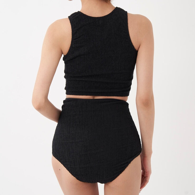 オーシャンパシフィック レディース 水着2点セット ブラック M