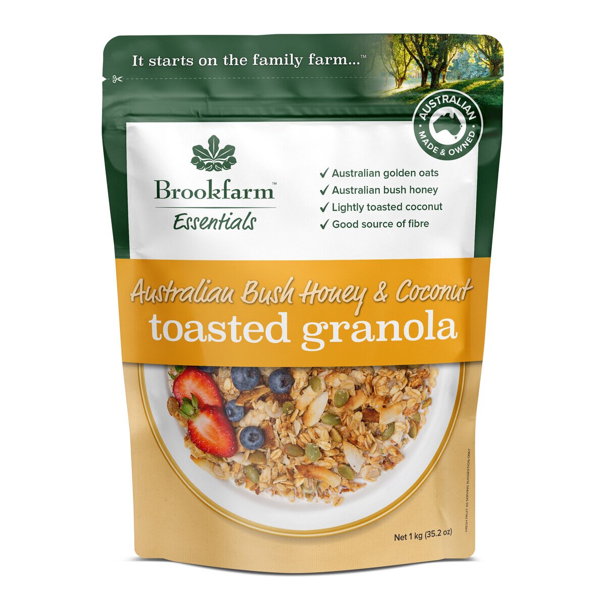 BROOKFARM ブッシュハニー＆ココナッツグラノーラ 1kg