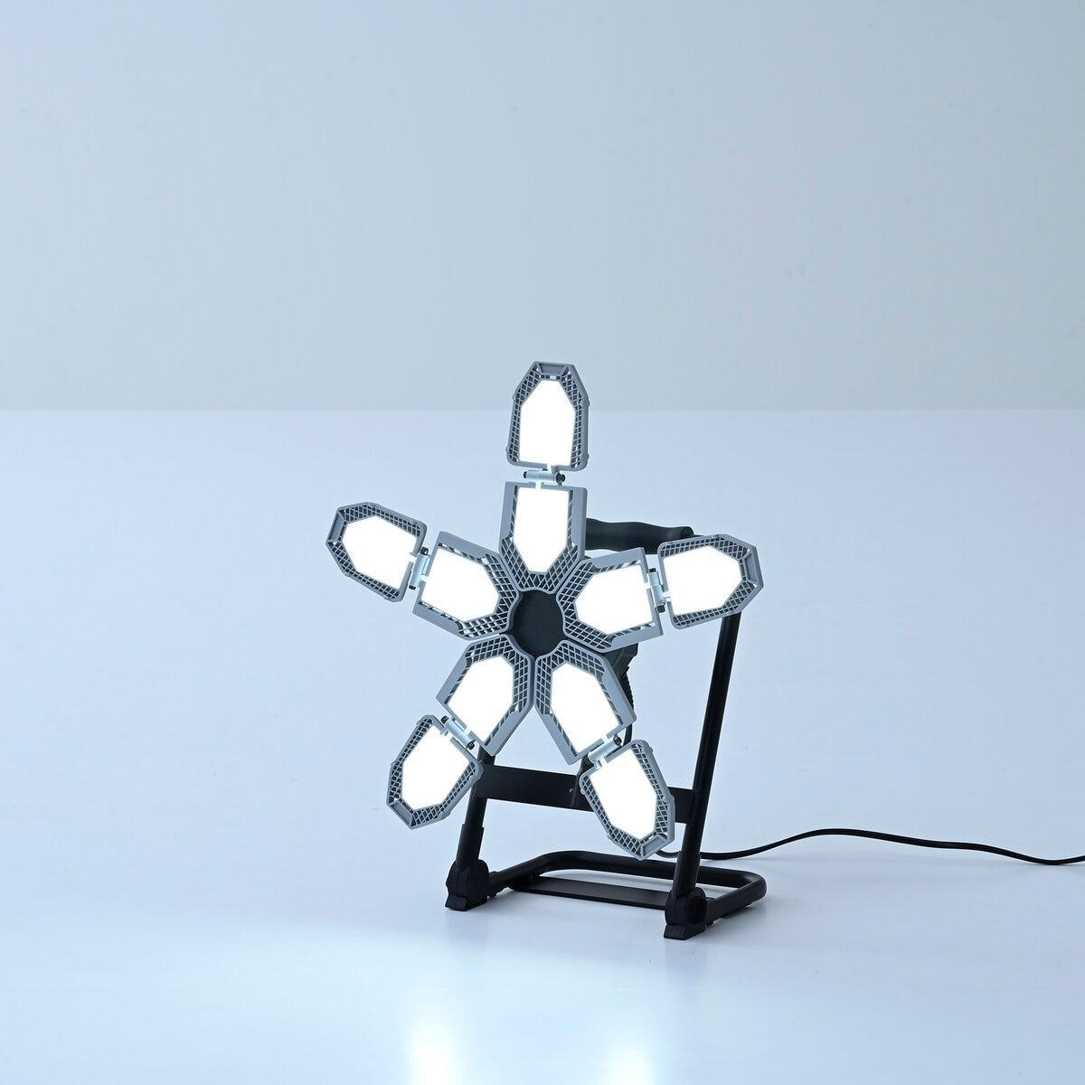 YAMAZEN 5灯LEDガレージライト/ポータブルスタンドセット GL5-1000SPLS-E26SET