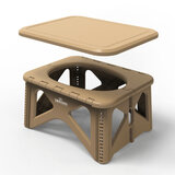 パイクスピーク ソナエル 救急トイレステップスツールセット Sサイズ 凝固剤・排泄袋付き サンドカーキ