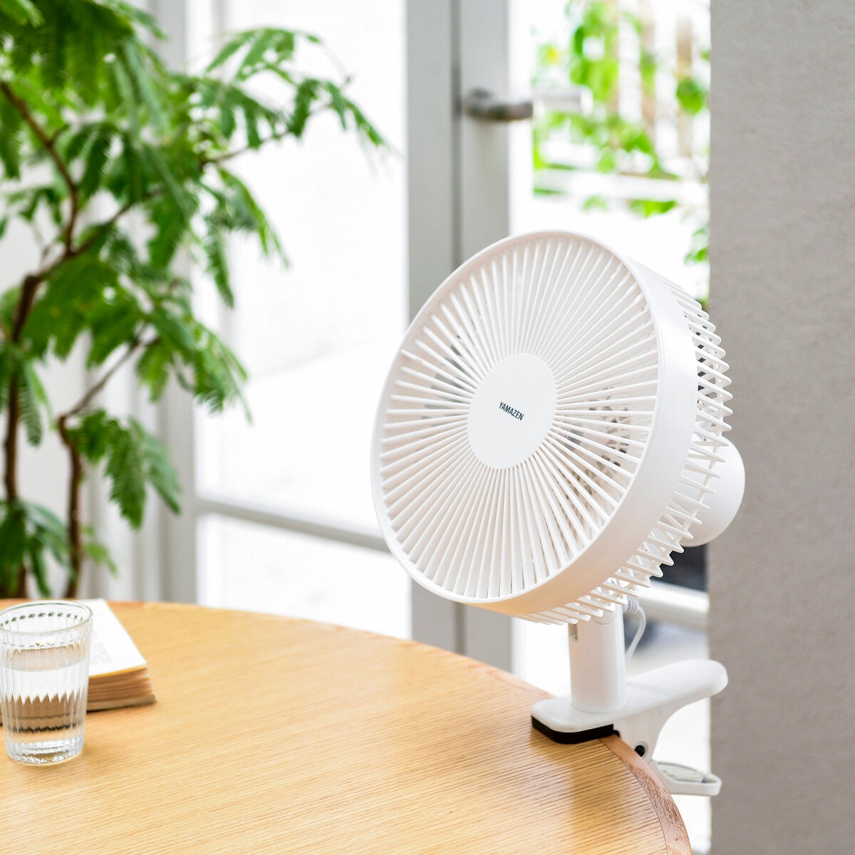 YAMAZEN 23cm クリップ扇 YCS-E233 W