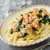 サーモンクリームペンネ