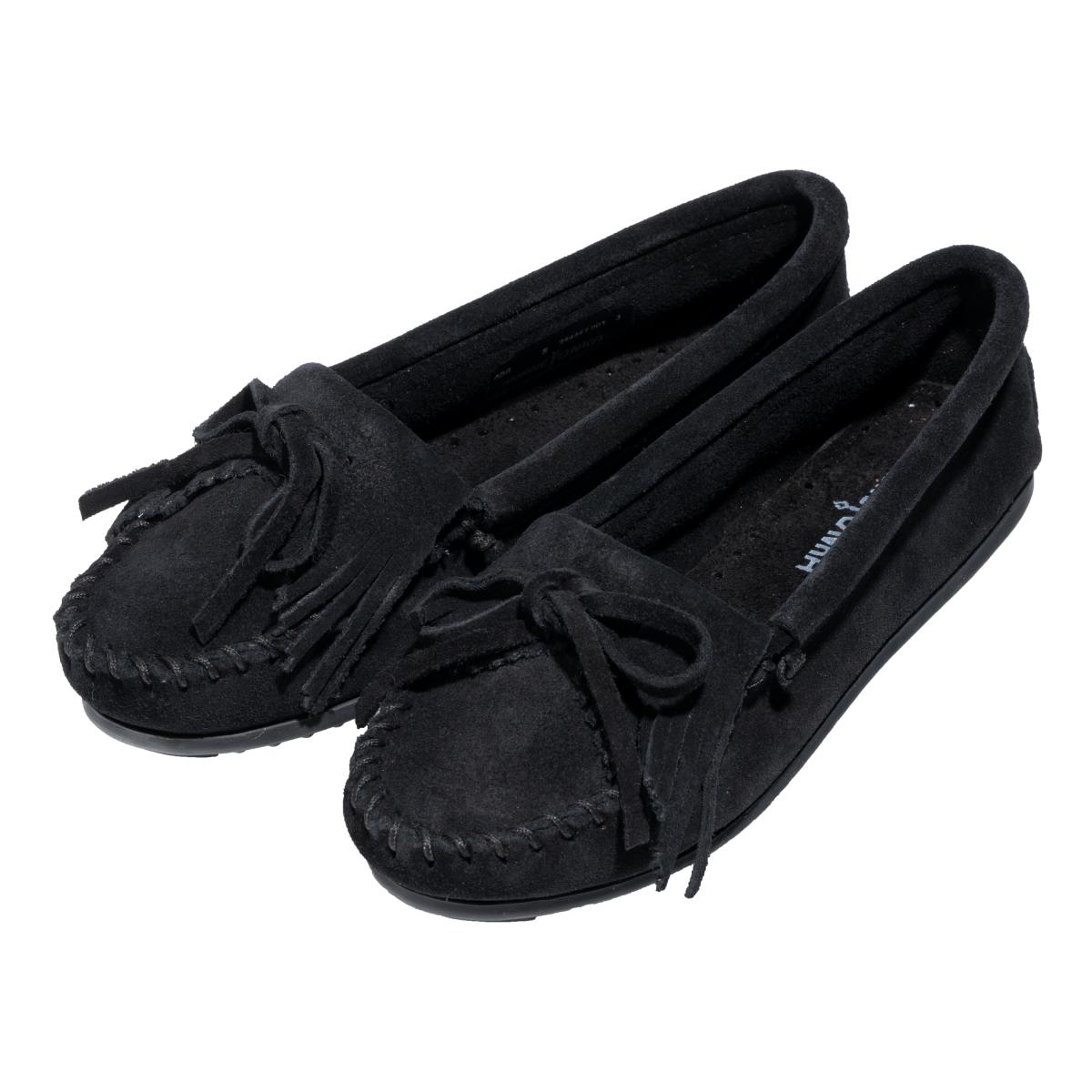 ミネトンカ レディース モカシン キルティ ブラック 23.0 cm