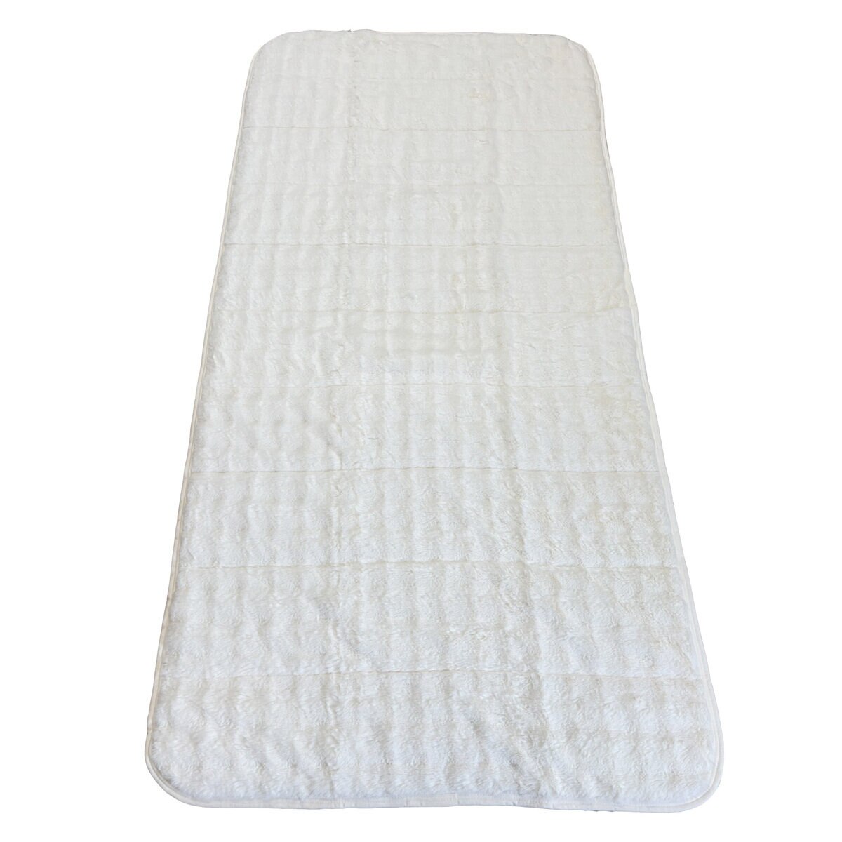 西川 ファータッチ もこもこ敷パッド シングル アイボリー