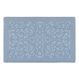 コットンパイル メモリーフォーム バスマット 60cm x 90cm ブルー