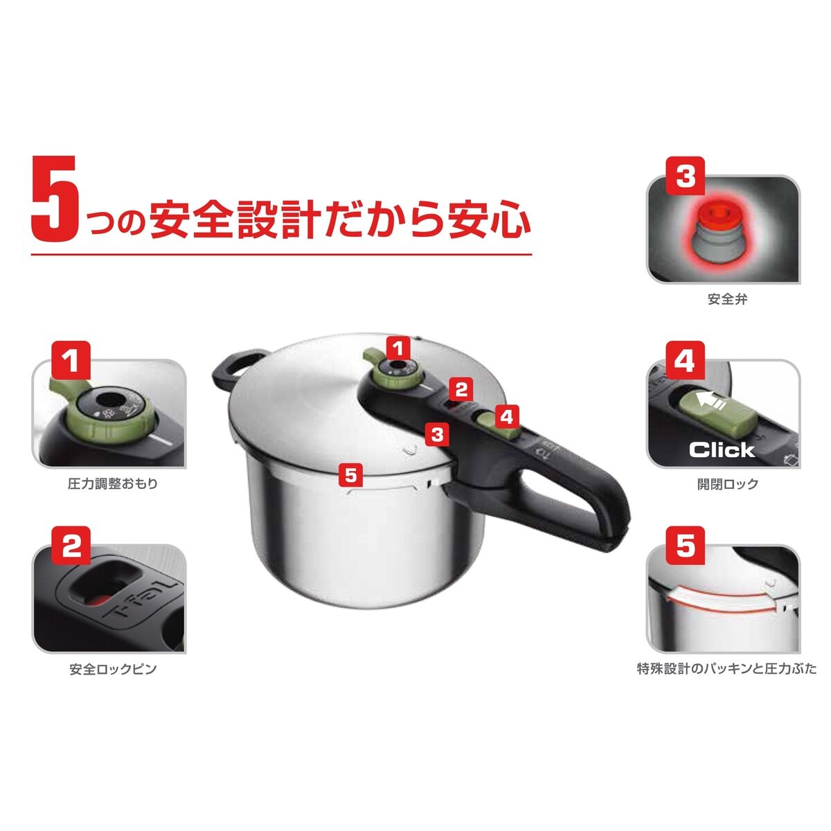 ティファール 圧力鍋 セキュア トレンディ 6.2L | Costco Japan