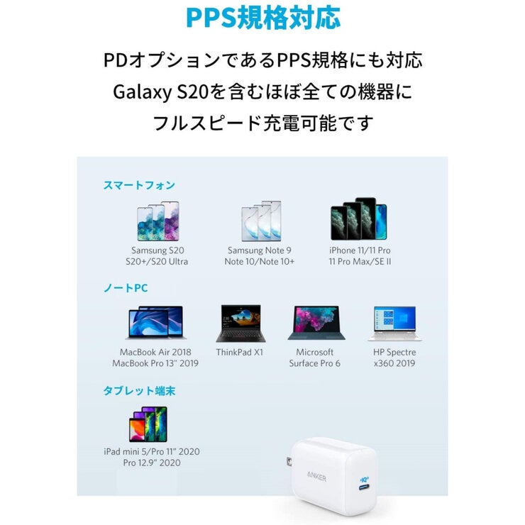 Anker(アンカー)急速充電器 PowerPort III 45W Anker(アンカー)急速充電器 PowerPort III 45W