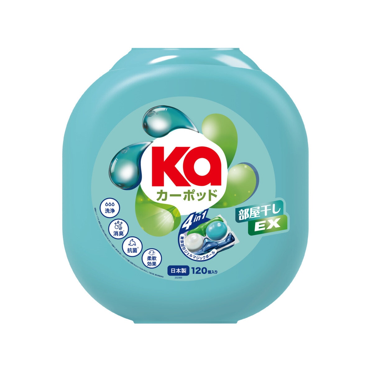 カーポッド 部屋干しEX 衣料用洗濯洗剤 ジェル マジック ボール 120粒 本体 カーポッド 部屋干しEX 衣料用洗濯洗剤 ジェル マジック ボール 120粒 本体