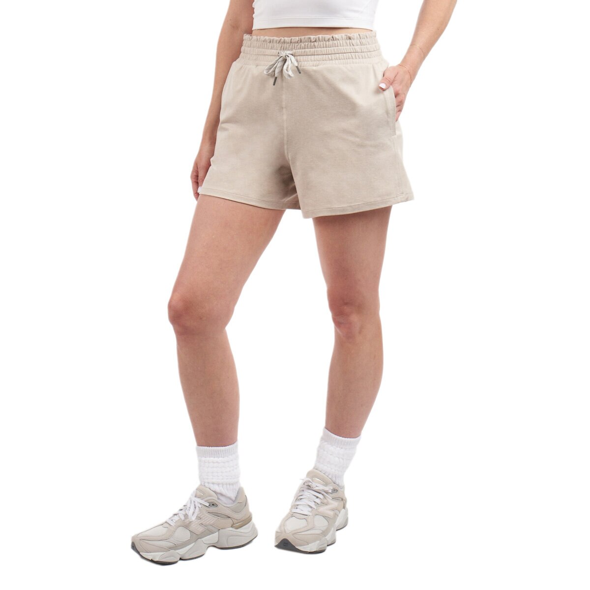 カークランドシグネチャー レディース ショートパンツ スエード ヘザー M