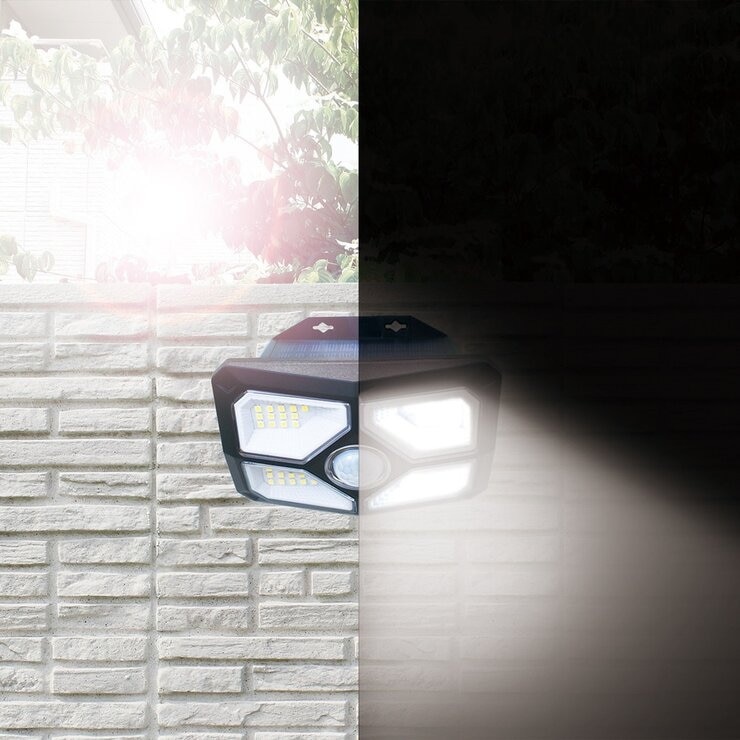 大進 ソーラーウォールライト 600ルーメン 2個セット