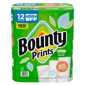 バウンティ ペーパータオル プリント 124カット x 12ロール