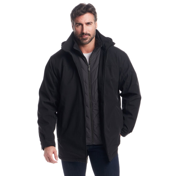 WEATHERPROOF メンズ ストレッチ ジャケット ブラック L