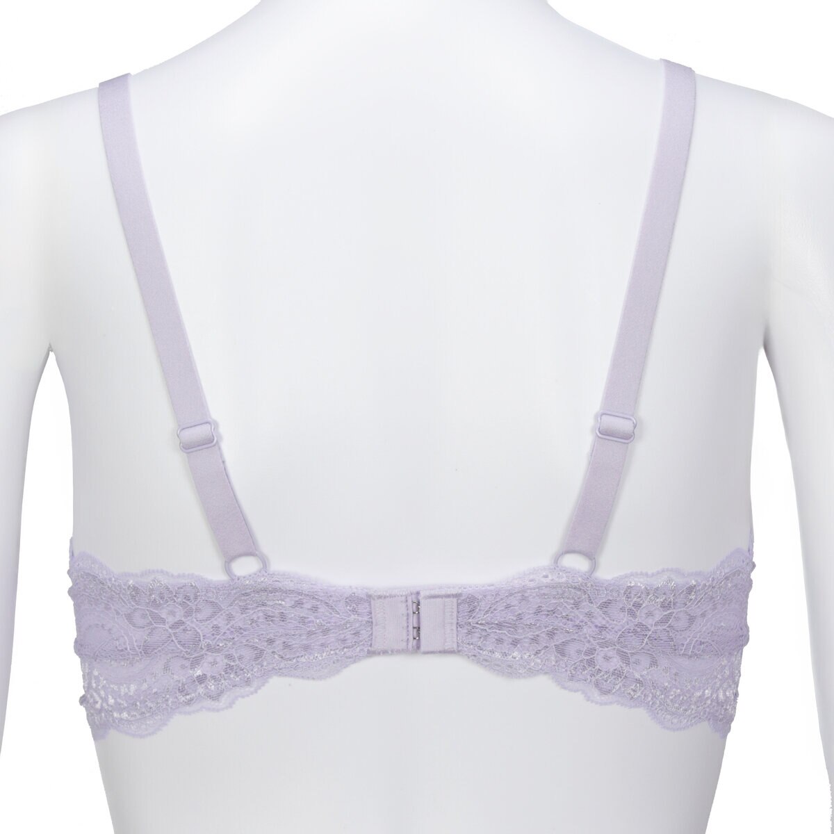 アツギ ワイヤレス レースブラ ライトパープル/スイートラベンダー L