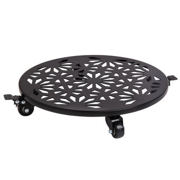 Mullally キャスター付き プランタースタンド 2個セット