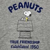 フルーツ オブ ザ ルーム スヌーピー レディース クルー スウェット ライトグレー S