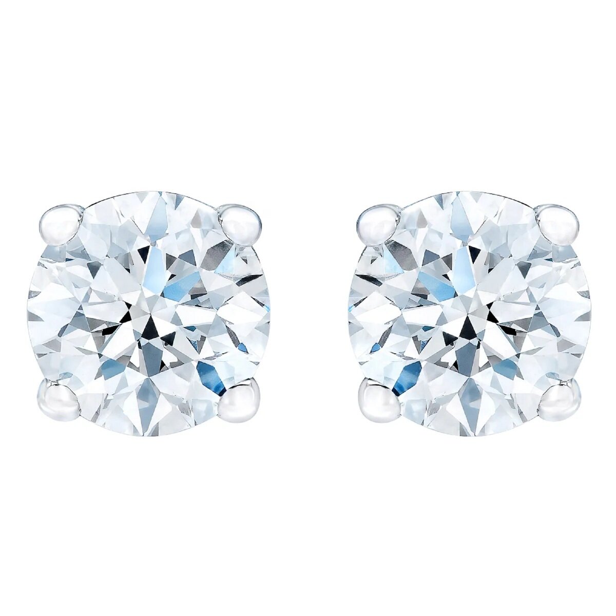 14K ホワイトゴールド 0.23カラット ダイヤモンド ピアス