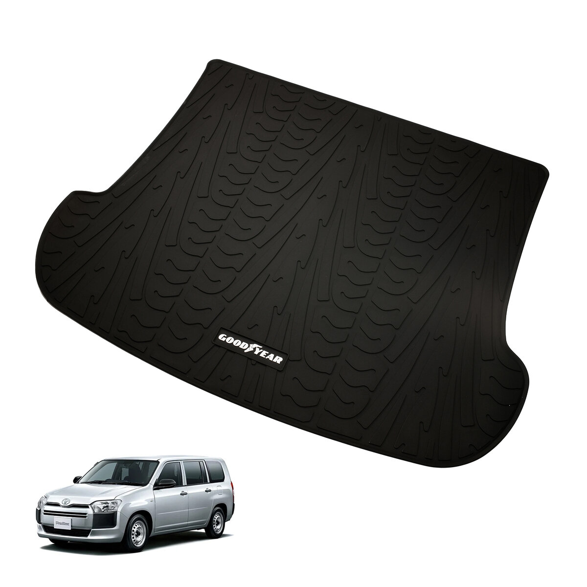 グッドイヤー トヨタ 160系 プロボックス サクシード ガソリン車用 ラバーラゲッジマット オールウェザーマット