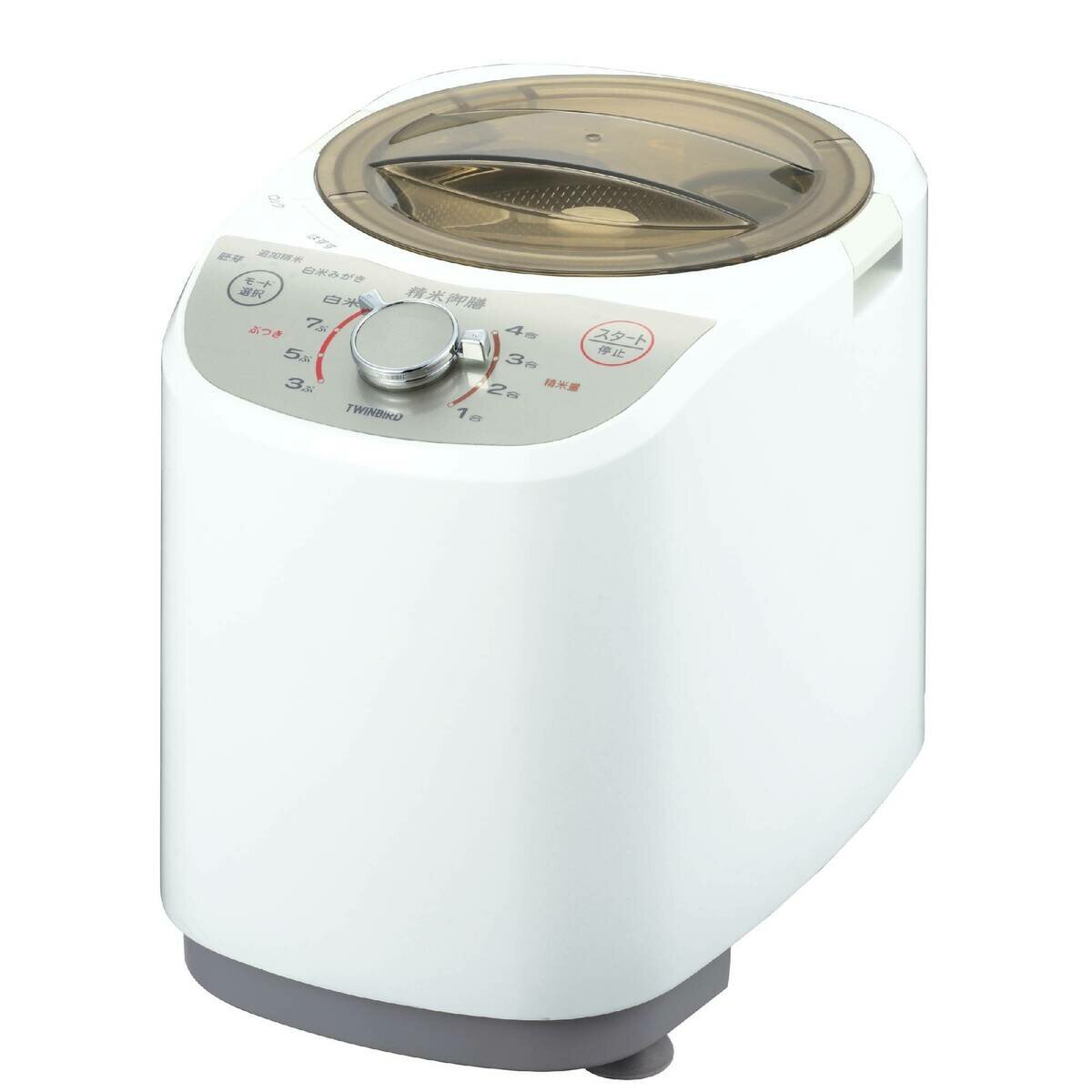 ツインバード コンパクト精米器 4合 MR-E520W