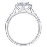 14K ホワイトゴールド 0.85カラット ダイヤモンド リング