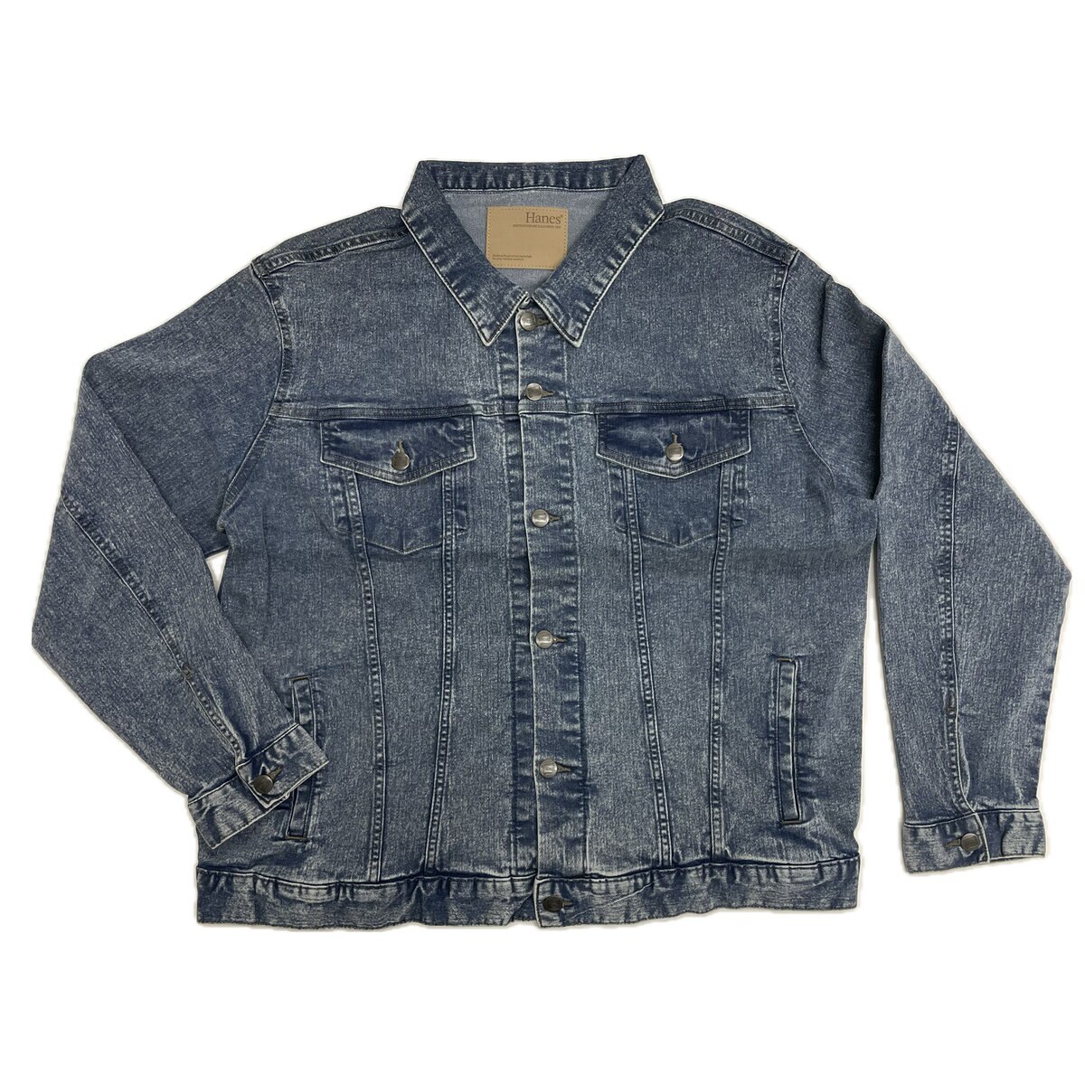 ヘインズ BIG SIZE ストレッチデニム Gジャン / サックス / 3L