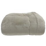 昭和西川 フランネルボア掛け布団 ダブル ベージュ